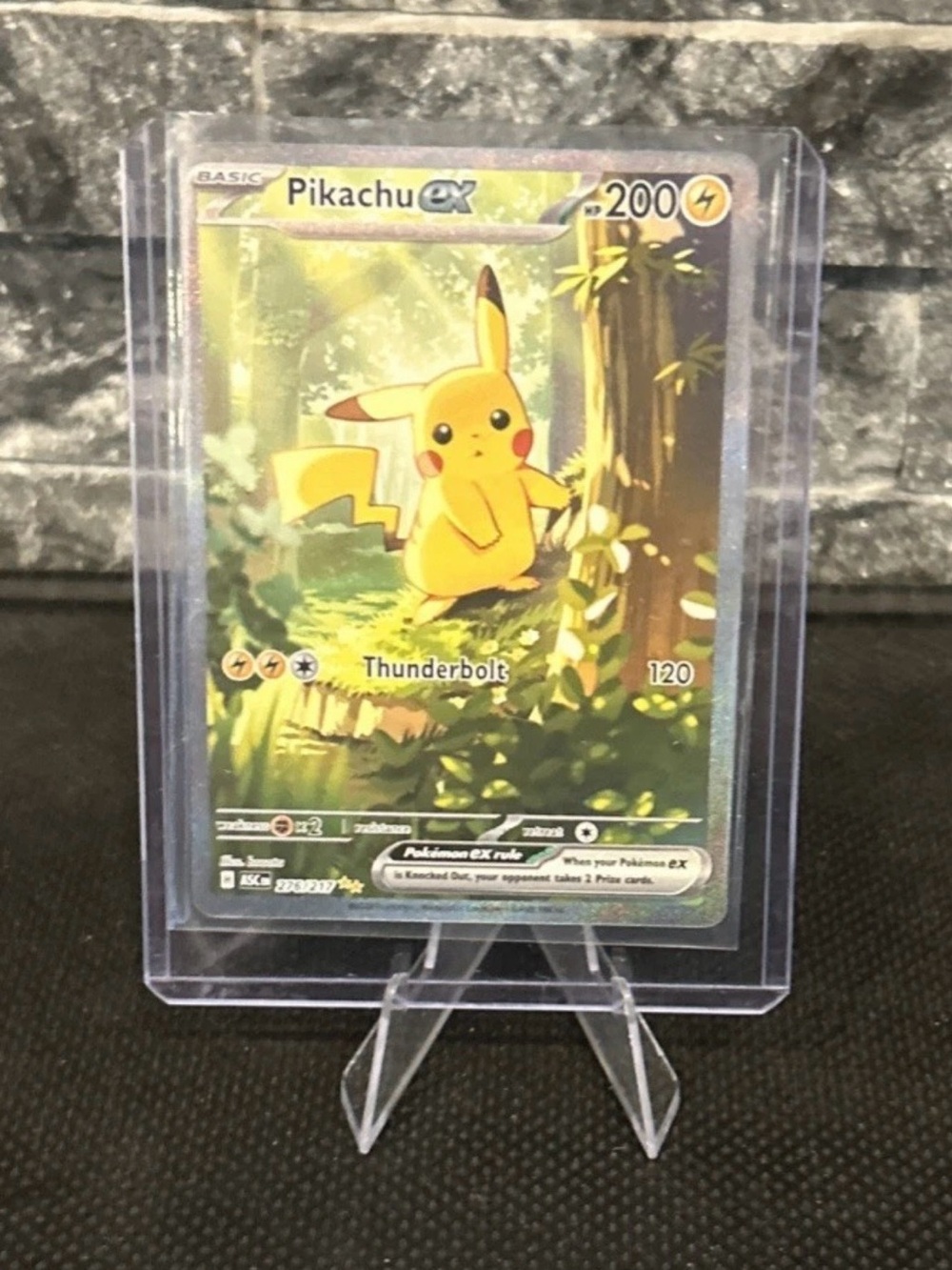 Pokemon Pikachu Ex 276/217 SIR Holo from Ascended Heroes Set M/NM